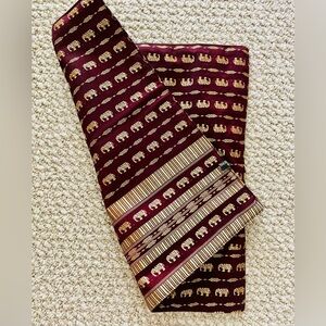 Thai Silk Elephant Pattern Pillow Cover